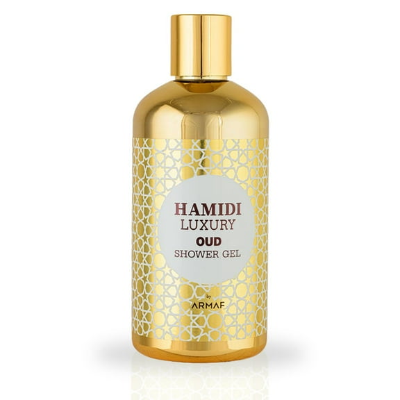 LUXURY OUD SHOWER GEL 500ML (16.9 OZ) By Hamidi | Ultra Moisturizing & Skin-Nourishing | For Men & Women.