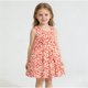 thumbnail image 2 of Vestido de Verano de Niñas sin Mangas Floral Cuello Redondo Falda de la Princesa para la Fiesta, 2 of 9