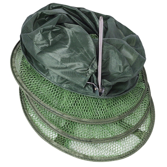 WEAVILUX Foldable Green Fishing Mesh Net Lightweight for Easy Use and Compact Storage and Portable