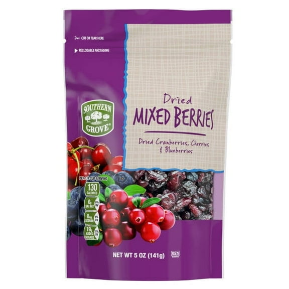 Southern Grove Dried Mixed Berries, 5 oz - Pack of 2