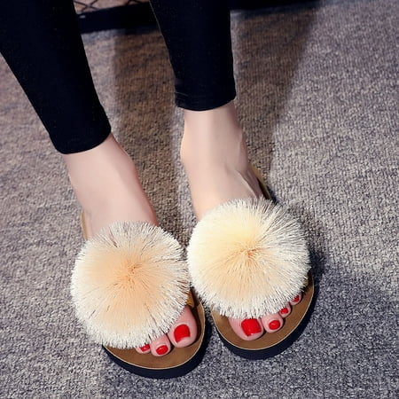 

Aayomet Slippers For Women Slippers for Women and Men Rosyclo Massage Shower Bathroom Non-Slip Quick Drying Open Toe Super Soft Comfy Thick Sole Home Khaki 6.5