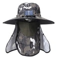 thumbnail image 4 of LUOGENLI Bucket Hats For Men Big Head Xxxxl Outdoor Wide Sun Hat with Solar Fan Wide Solar Fan Outdoor Fishing Hat Solar Usb Charging Solar Powered Fan Hat Cowboy Hat Rack For Wall 5 Hat, 4 of 4