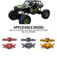 thumbnail image 2 of mmirethe Front And Rear Axle Housings For ZP1001 ZP1002 ZP1003 ZP1004 Aluminum Alloy Crawler Compact Yet Durable Design 2pcs Silver, 2 of 6