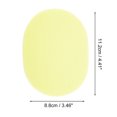 thumbnail image 3 of Unique Bargains 1 Pc Reusable Sponge Face Scrubber Thickening for Removing Makeup 4.41"x3.46" Yellow, 3 of 5