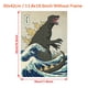 thumbnail image 1 of 1pc Canvas Painting Print The Great Monster Off Kanagawa Art Print Poster Sea Wave Pattern Poster Wall Art Home Decor Room Decor Canvas Poster No Frame, 1 of 4