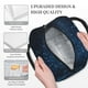 thumbnail image 3 of Disketp Blue Glitter Retro Bolsa Térmica para Almuerzo, Lonchera con Abertura Amplia y Gran Capacidad, Organizador Reutilizable para Mujeres, Hombres y Adultos, 3 of 6