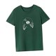 thumbnail image 5 of Camiseta para mujer verano cómoda clásica transpirable ropa manga corta Top Verde, 5 of 7