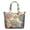White-271, variant on Boho Chic Paisley Floral Weekender Bag - Interior Zippered Section for Tech Gear