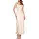 thumbnail image 2 of Vestido Maxi de Satén con Tirantes Espagueti y Cuello Cowl para Mujeres Inspire Chic M Champagne, 2 of 6
