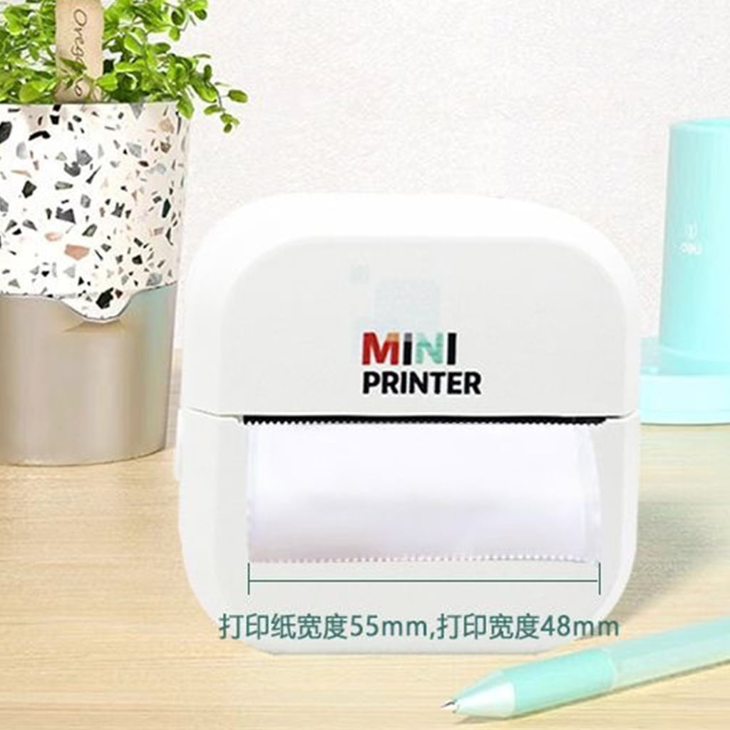 PatungKu Portable Mini Label Printer With OCR Scanner For Student Homework Sticker Rechargeable Battery Sticker Paper Kit