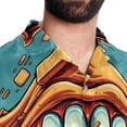 thumbnail image 5 of Tiny teeth Men's Short Sleeve Button Down Poplin Casual Beach Shirts, 5 of 6