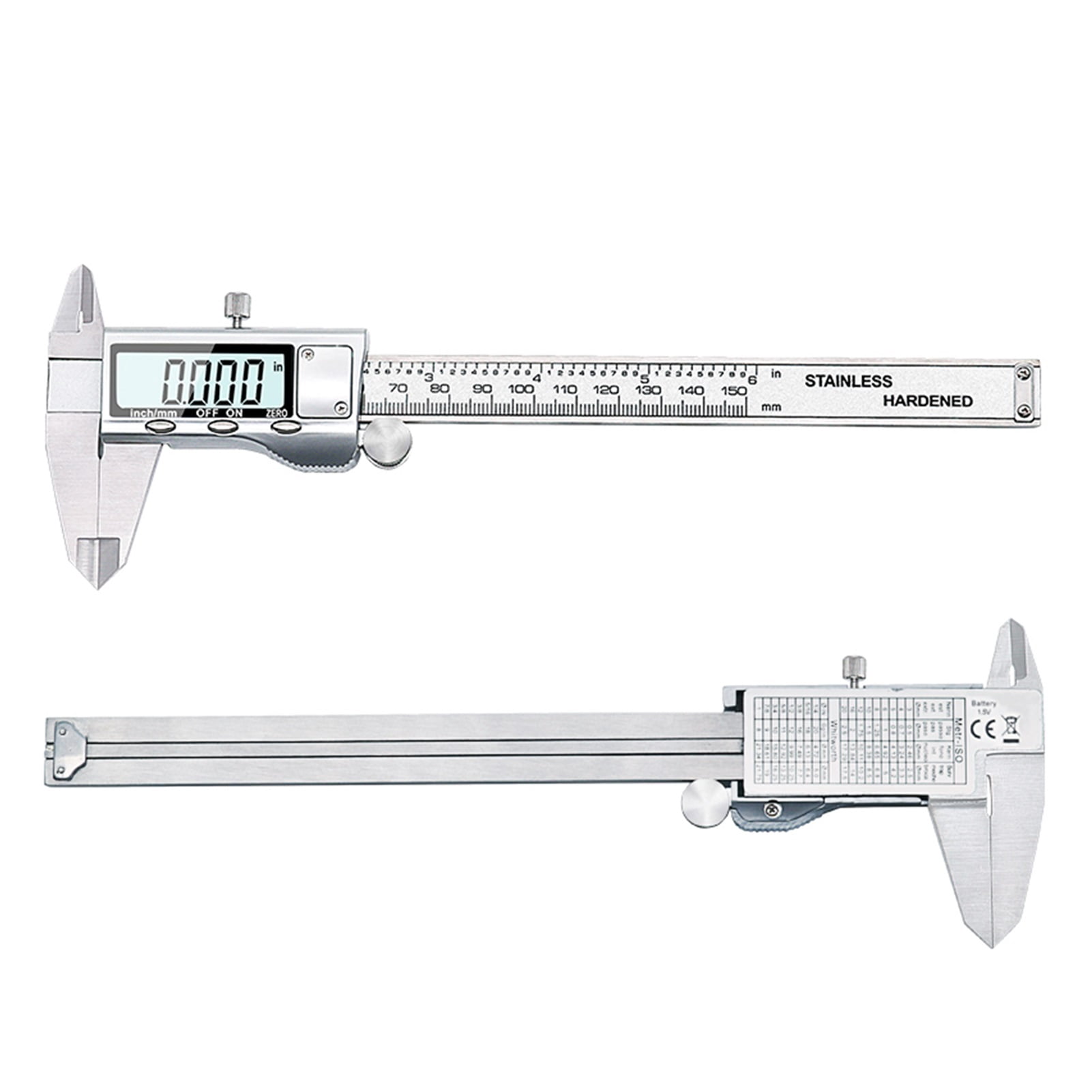 6-Inch 150mm Stainless Steel Electronic Digital Vernier Caliper Metal Micrometer Measuring