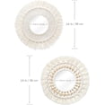 thumbnail image 4 of Espejo de pared de macramé para apartamento de estilo elegante, tejido a mano en macramé con una pieza atemporal para un atractivo universal, 4 of 7