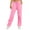 Pink, variant on VSSSJ Women's Baggy Sweatpants Slim Fit Solid Color Drawstring Straight Open-Leg Trousers Casual Simple Style Everyday Pants with Pocket Blue S