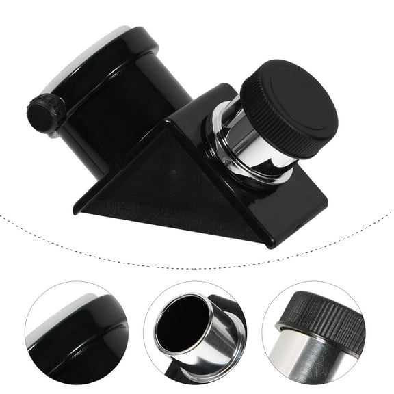 OUNONA Telescope Mirror 90 Degree Diagonal Adapter Telescopes Black