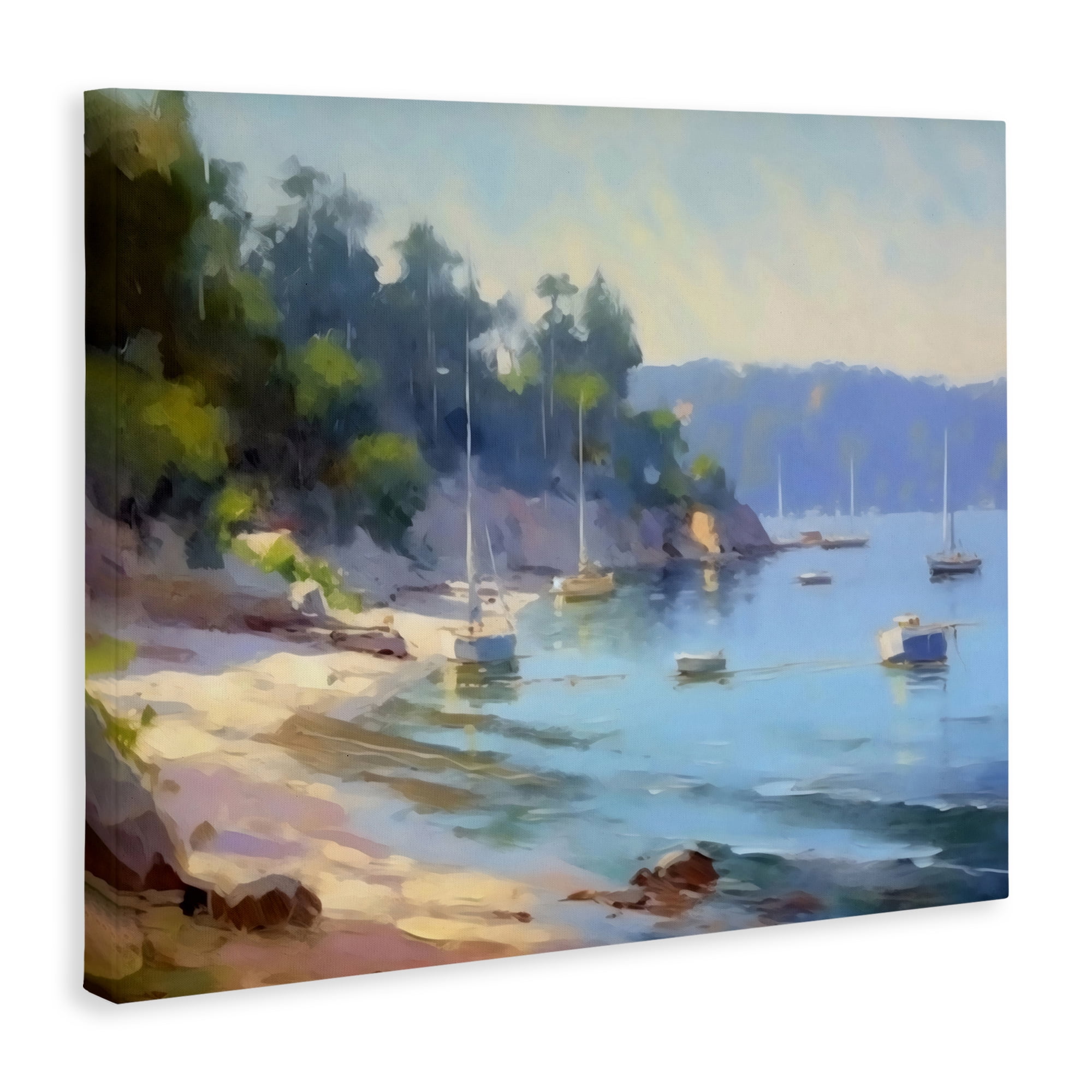 Stupell Industries Near The Shore Summer Sailing Canvas Wall Art, design by Creative Studio