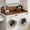Walnut 073, variant on Laundry Wood Shelf Topper with Edge, 54 x 27.5 Washer Dryer Countertop with Non-slip Pads, Double Layer Organizer for Detergent and Folding, MDF Walnut