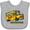 AC-Heather Grey, variant on Inktastic How I Roll School Bus Boys or Girls Baby Bib