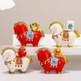 thumbnail image 3 of 2026 Year of The Horse Chinese New Year Ornaments,Resin Horse Statue Tabletop Figurines,Cute Feng Shui Lucky HorseFigurines for Good Luck Rich Wealth & Success,Home Office Decor, 3 of 9