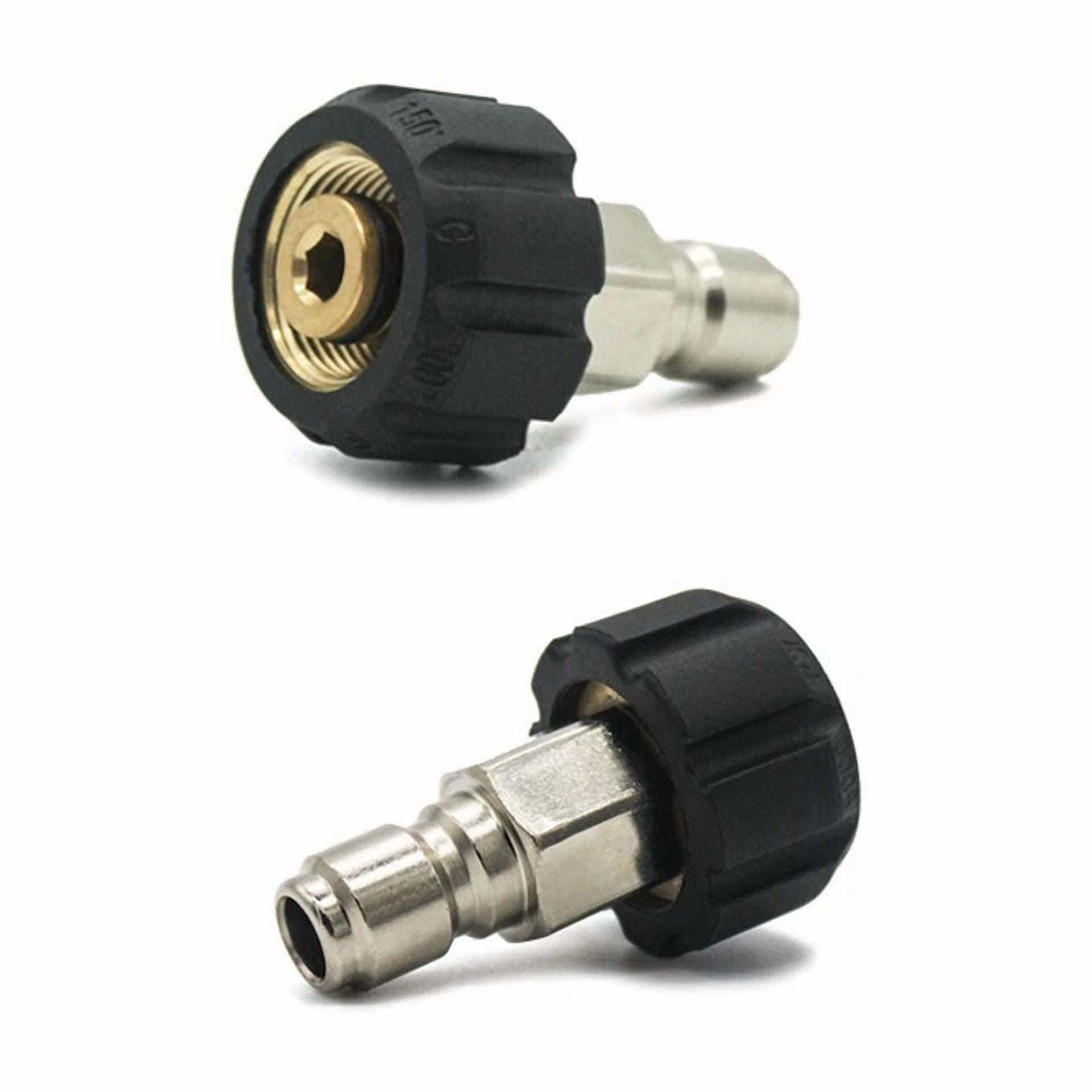 CIRCLE- Pressure Washer Hose Adapter Set M22 To 3/8 Quick Connect For Power Washer Hose