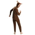 thumbnail image 2 of Adult Mens Novelty Halloween Costume Fleece Pajama Jammies Onesie Onsie Reindeer S, 2 of 3