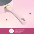 thumbnail image 3 of Paris Hilton Epic Nonstick Pots and Pans Set, Multi-Layer Nonstick Coating, Tempered Glass Lids, Soft Touch, Stay Cool Handles, Made Without PFOA, Dishwasher Safe Cookware Set, 12-Piece, P, 3 of 10