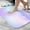 White-638, variant on Ultra Soft Absorbent Bath Mat 20x31.5 Inch Fluid Smoke Aurora Art Style, Dreamy Cloud Print