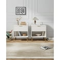 thumbnail image 2 of Manhattan Comfort DUMBO 1.0 Nightstand in White - Engineered Wood - Set of 2, 2 of 11