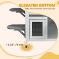 thumbnail image 5 of PawHut 2-story Cat House Outdoor, Weatherproof Wooden Cat Enclosure for Feral Cats with Escape Door, Openable Roof, Jumping Platforms, Gray, 5 of 9