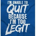 thumbnail image 2 of Funny Unable To Quit Too Legit Unisex Plus Size Sweatshirt Brisco Brands 2X, 2 of 6