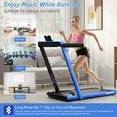 thumbnail image 5 of Costway Up To 7.5MPH 2.25HP 2 in 1 Dual Display Screen Treadmill Jogging Machine W/APP Control Blue, 5 of 8