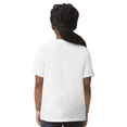 thumbnail image 3 of Gildan Youth Softstyle T-Shirt, Cotton Crewneck Tee for Boys & Girls, Kids T-Shirt, White, XS, 3 of 5