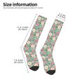 thumbnail image 2 of Naloa Rose Flowers Thigh High Socks Extra Long Stretchy Sock Women Over Knee High Opaque Stocking Daily Wear, 2 of 6