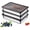 Black - 1.9'' Height, variant on Stainless Steel Food Storage Containers, Silver, Airtight with Vacuum Seal, Stackable Rectangular, 3-Piece Set, BPA-Free Lids, for Meal Prep and Leftovers Storage(Shallow- 1.9'' Height)
