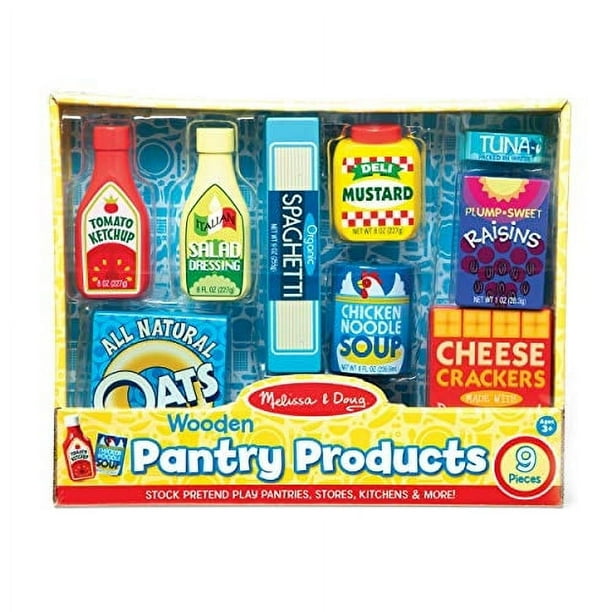 Juego de comida Melissa & Doug Play de madera 9 piezas