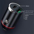thumbnail image 5 of Cargador de coche mini USB de dos puertos de 100 W, Ultra Charge, adaptador de carga de teléfono, enchufe de encendedor de 12-24 V, 5 of 5
