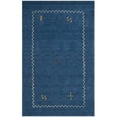 thumbnail image 1 of Safavieh Himalaya 2'3" X 14' Hand Loomed Wool Pile Rug in Blue, 1 of 3