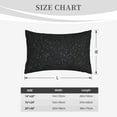 thumbnail image 6 of Balery Black Glitter Bedding Queen Pillow Cases - Envelope Closure - Soft Brushed Microfiber Fabric - Shrinkage and Fade Resistant Pillow Cases-16"x24", 6 of 9