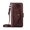 Brown, variant on Case For IPhone 17 Pro Max/17 Pro/17 Air/17, PU Leather Shell Adjustable Detachable Lanyard Card Insertion Kickstand Cover