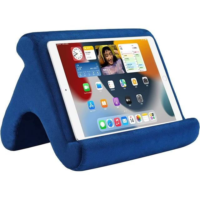 Support de Tablette Duomi pour Lit avec 3 Angles de Vision, Compatible avec Toutes les Tablettes, Téléphones et iPad Pro 9.7, 10.5, 12.9 Air Mini 4 3, Kindle, Liseuse et Livres (Marine)