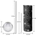 thumbnail image 5 of 20oz Halloween Spider Webs with Spiders Skinny Tumblers Stainless Steel Tumbler with Lid and Straw,Vacuum Insulated Double Wall Travel Tumbler Cups with Cleaning Brush for Coffee,Tea, 5 of 6
