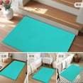 thumbnail image 6 of Turquoise 2x3 Door Mat Rug, Farmhouse Solid Teal Color Modern Art Non-Skid Rubber Backing Large Rectangle Rugs - Living Room Bedroom Home Office, Indoor Floor Mat Carpets Washable Rug, 6 of 9