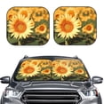 thumbnail image 2 of Goofa Golden Sunflower In Field Pattern 2 Piece Car Windshield Sun Shade Foldable | Front Windshield Shade for Sun, Heat and UV Rays | Sunshade for Car Front Window-Medium, 2 of 7