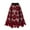 Red, variant on IROINNID Mid Elastic Waist Skirt For Women Fashion Leopard Drawstring Bandage High Waist Irregular Print Skirt