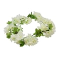 thumbnail image 1 of Guirnalda de flores artificiales de 18 cabezas, simulación de flores de ratán, banquete de boda, colgante de ratán falso, blanco cremoso kenally HA7513-04B, 1 of 6
