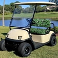 thumbnail image 3 of Aplkyhs Golf Clover Golf Cart Seat Covers Breathable Bench Chair Cover for Club Car Golf Cart Accessories Golf Cart Front Seat Cushion Set Club Car Seat Covers Suitable for All Weather, 3 of 7