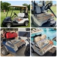 thumbnail image 6 of Golf Cart Seat Covers for 2 Seater,Grey Orange Coastal Microfiber Cart Seat Towel Blanket,Oil Painting Modern Abstract Art Absorbent Breathable Non Slip Bench Seats Protector for Golf Course 51"x31", 6 of 9