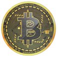 thumbnail image 4 of My Magic Carpet 6' Round Machine Washable Non-Slip Stain-Resistant Area Rug, Bitcoin Cryptocurrency, 4 of 4