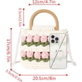 thumbnail image 2 of LinYooLi Women Drawstring Shoulder Bag Straw Weave Handbag Summer Beach Purse, 2 of 6