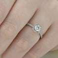 thumbnail image 5 of Pompeii Platinum 1 ct Diamond Engagement Ring Cushion Halo Ring (G-H,SI1-SI2), 5 of 5